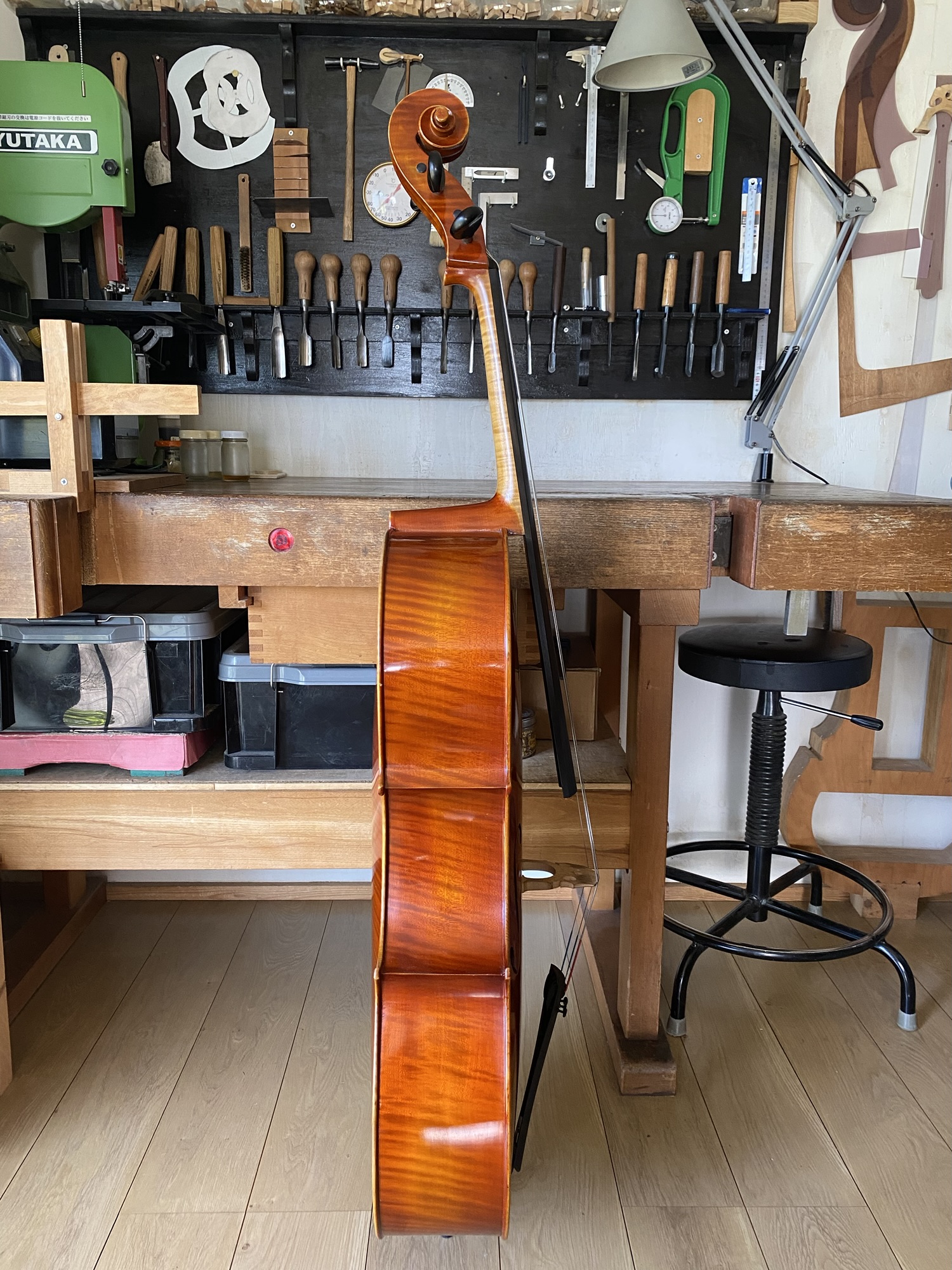 入門者向けチェロ セット 工房、制作年不明 入門者向けチェロ セット